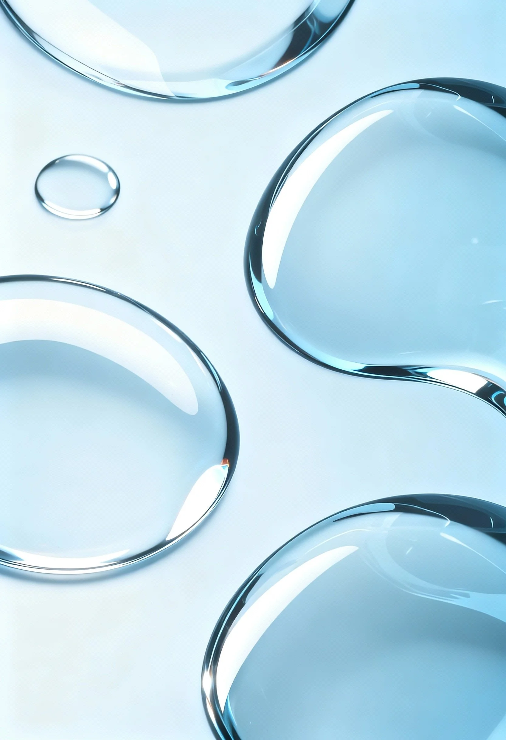 Texture et molécules d’acide hyaluronique illustrant l’hydratation et le bio-remodelage de la peau