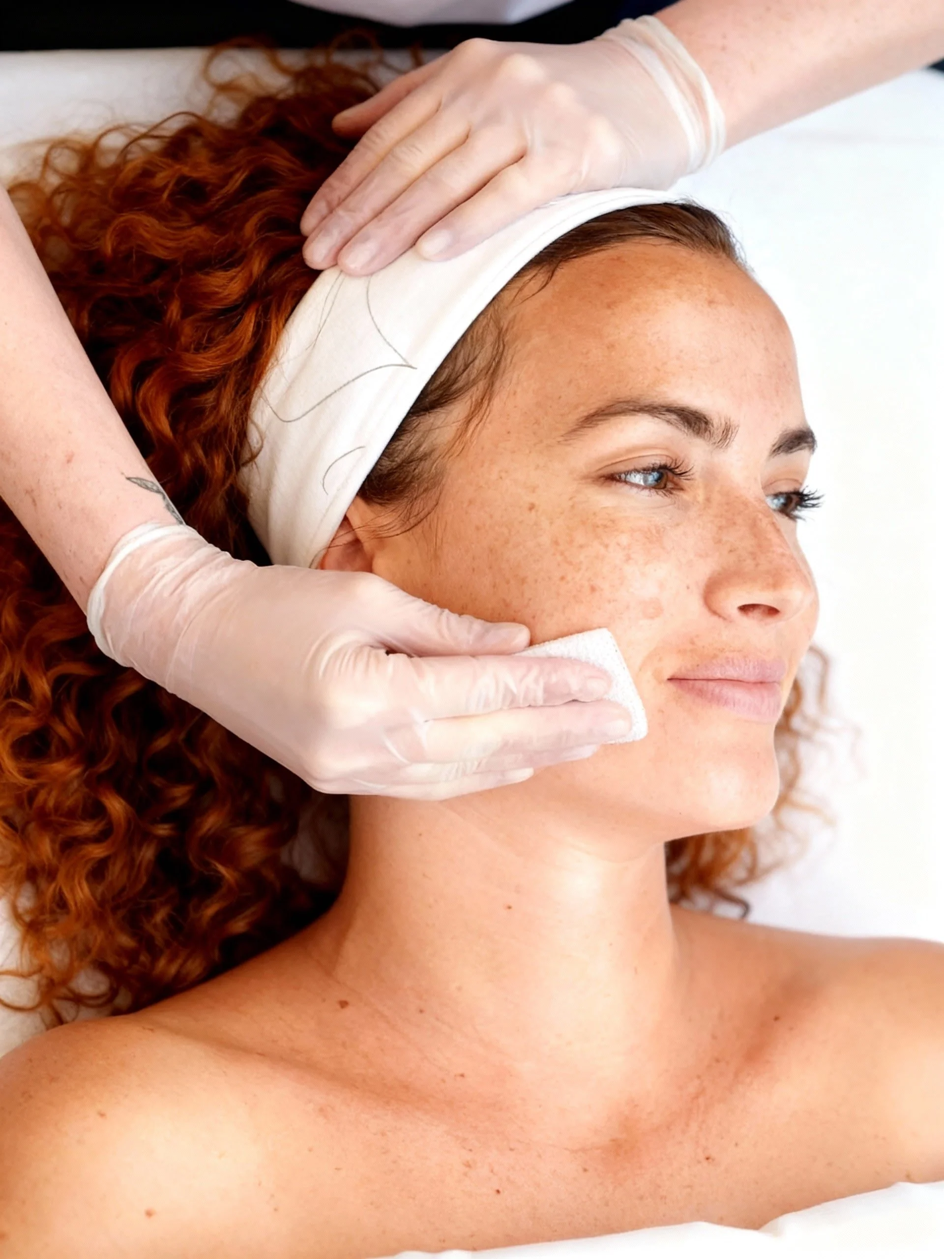 pplication d’un peeling médical au cabinet du Dr Samson à Évian