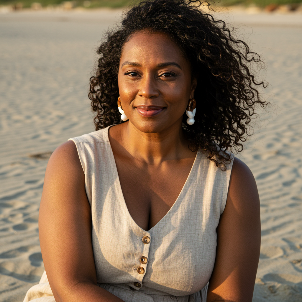 Image d’une patiente satisfaite après un soin de médecine esthétique.