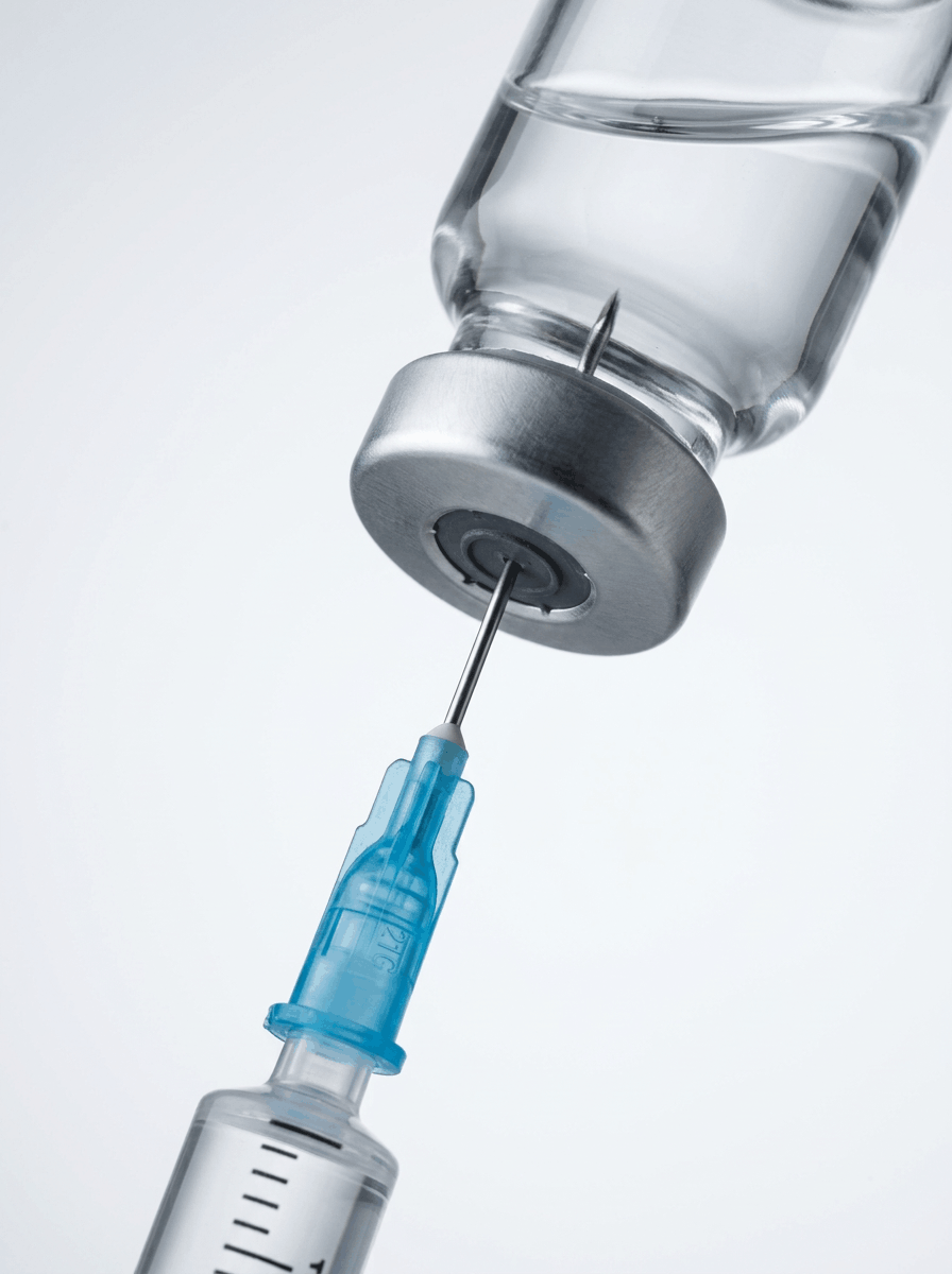 Flacon de toxine botulique et seringue médicale — cabinet Dr Samson Évian