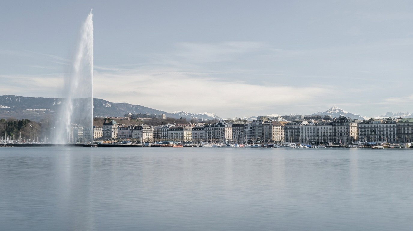 Vue d’Évian accessible depuis Genève, Lausanne et Montreux pour un détatouage laser médical