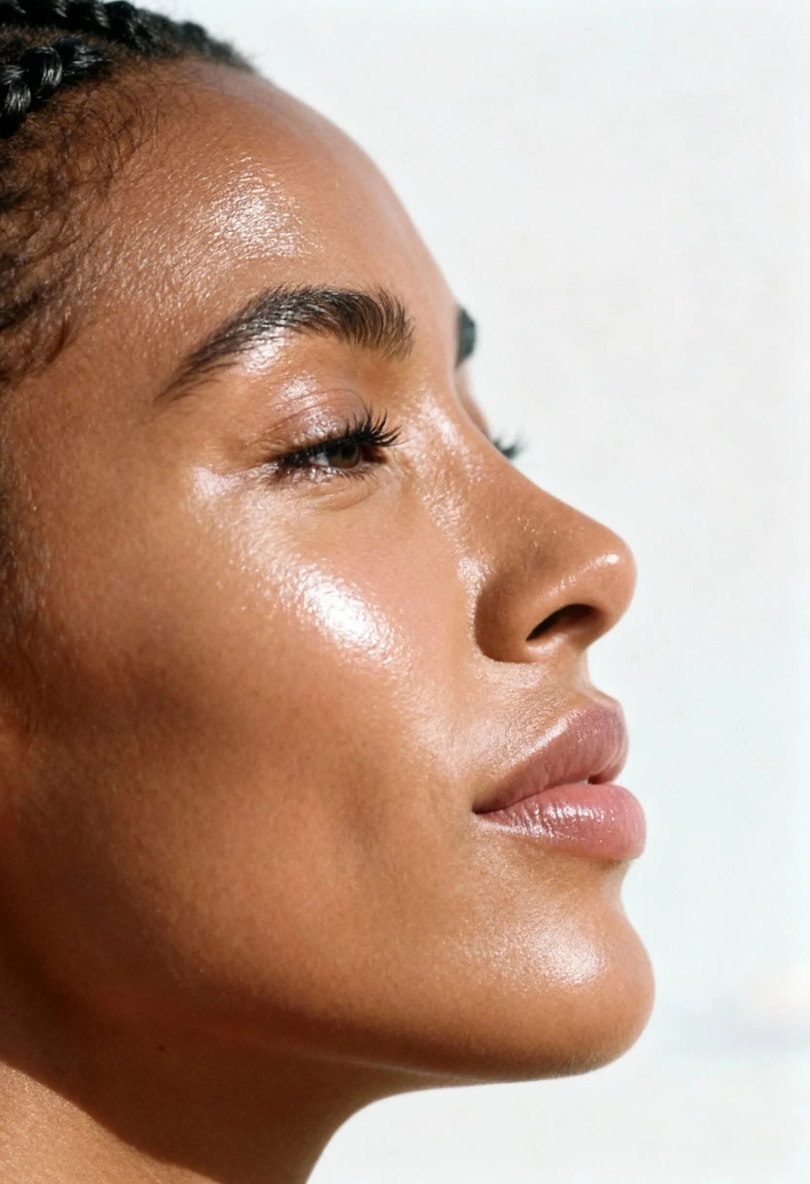 Résultat PRX-T33 : peau plus lumineuse, grain affiné et éclat naturel après biorevitalisation au cabinet du Dr Samson à Évian-les-Bains.