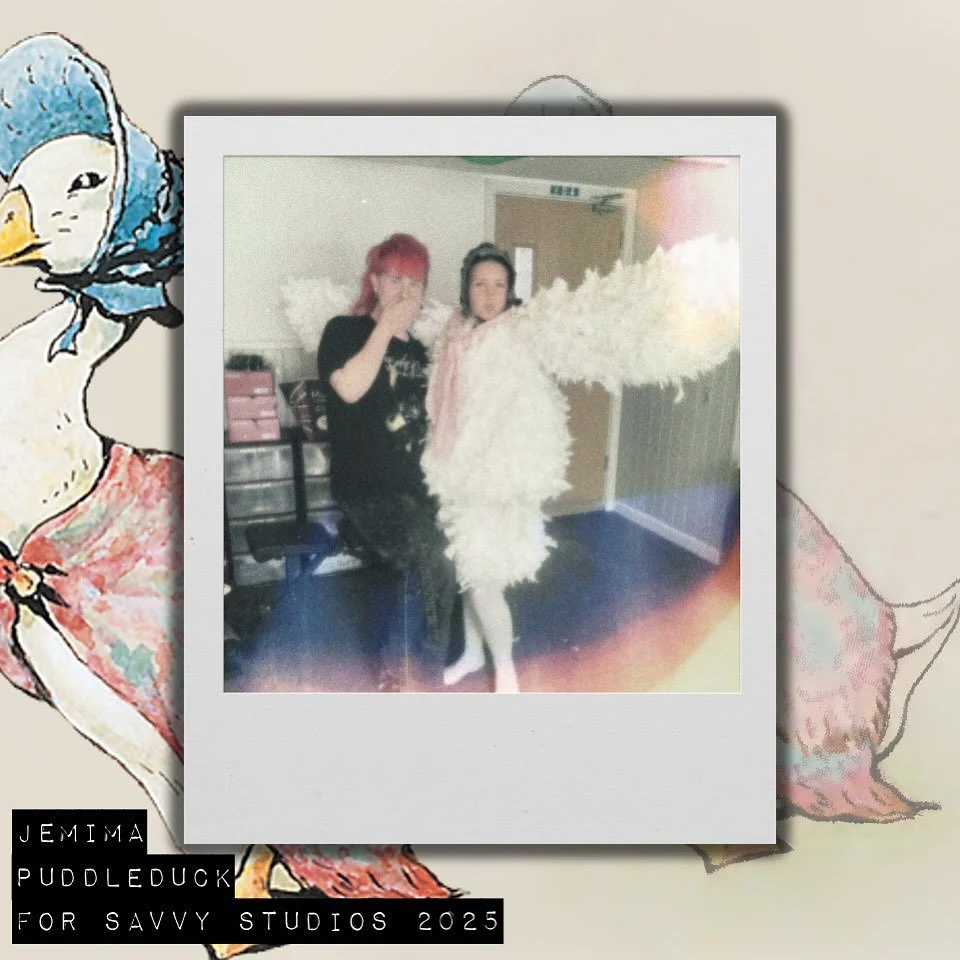 Jemima Puddleduck 
-
Creating a Jemmima Puddleduck Costume for @savvystudioshayle production &lsquo;Once Upon A Time&rsquo; at Hall For Cornwall! 
-
It was an absolute pleasure to work for team savvy again; Claire, Aidan and the team are truly fantas