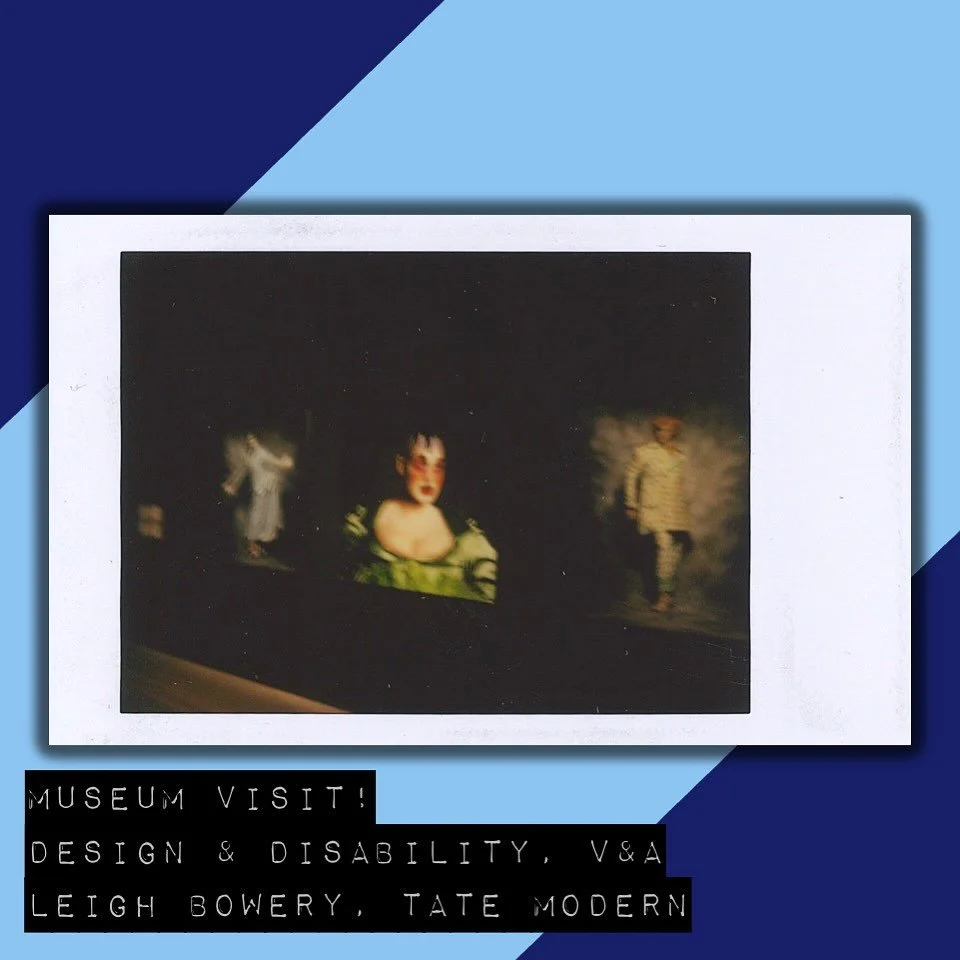 Museum Visits! 
-
Cheeky day trip to London with @conkey.k0ng ! Got to see the design and disability exhibition at the V&amp;A and the Leigh Bowery Exibit at the Tate Modern! &gt;:)