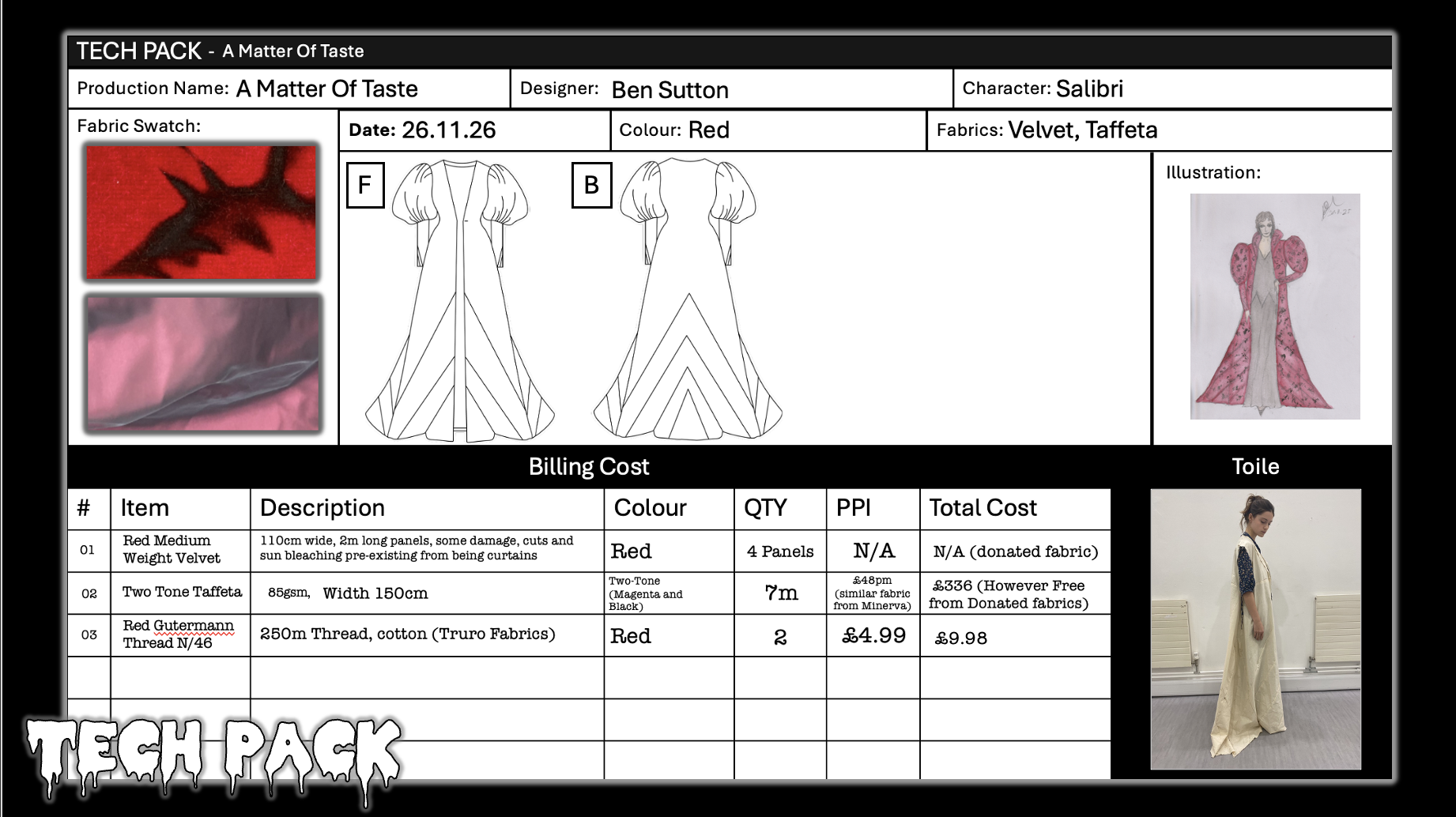 Tech Pack For The Coat