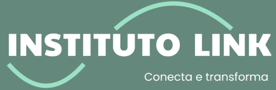 Logotipo do Instituto Link com o slogan "Conecta e transforma".