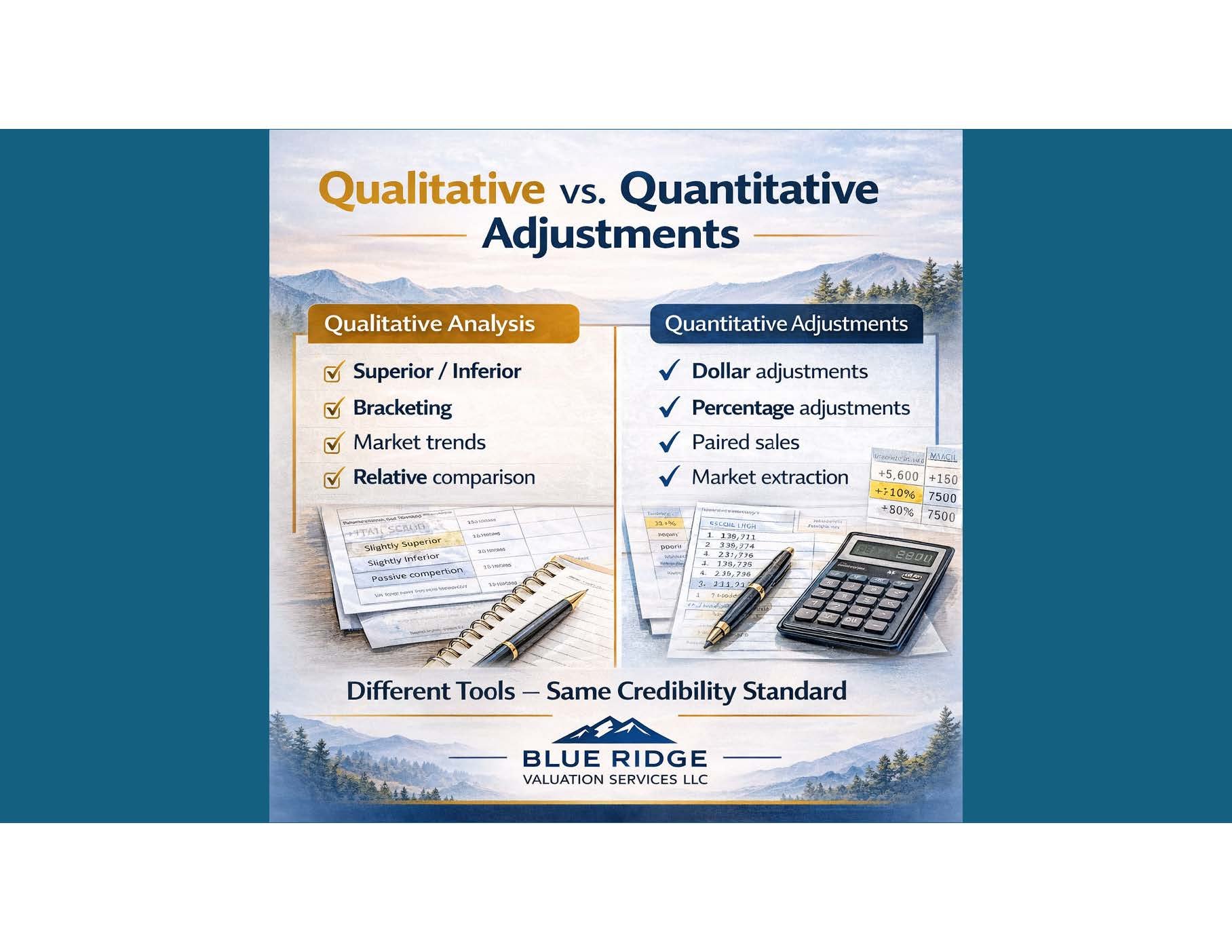 Qualitative vs. Quantitative Adjustments: Different Tools — Not Different Standards