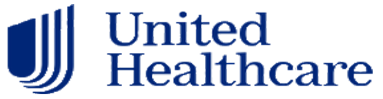 UnitedHealthcare logo with blue and red text.