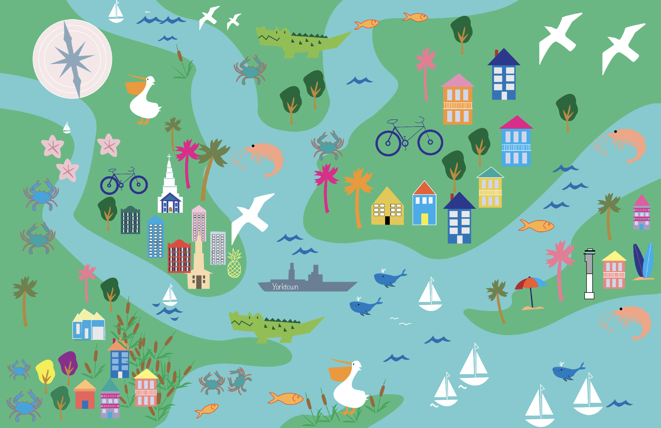 Cooper River Bridge Run Poster