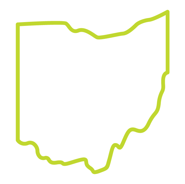 Outline of the state of Ohio.