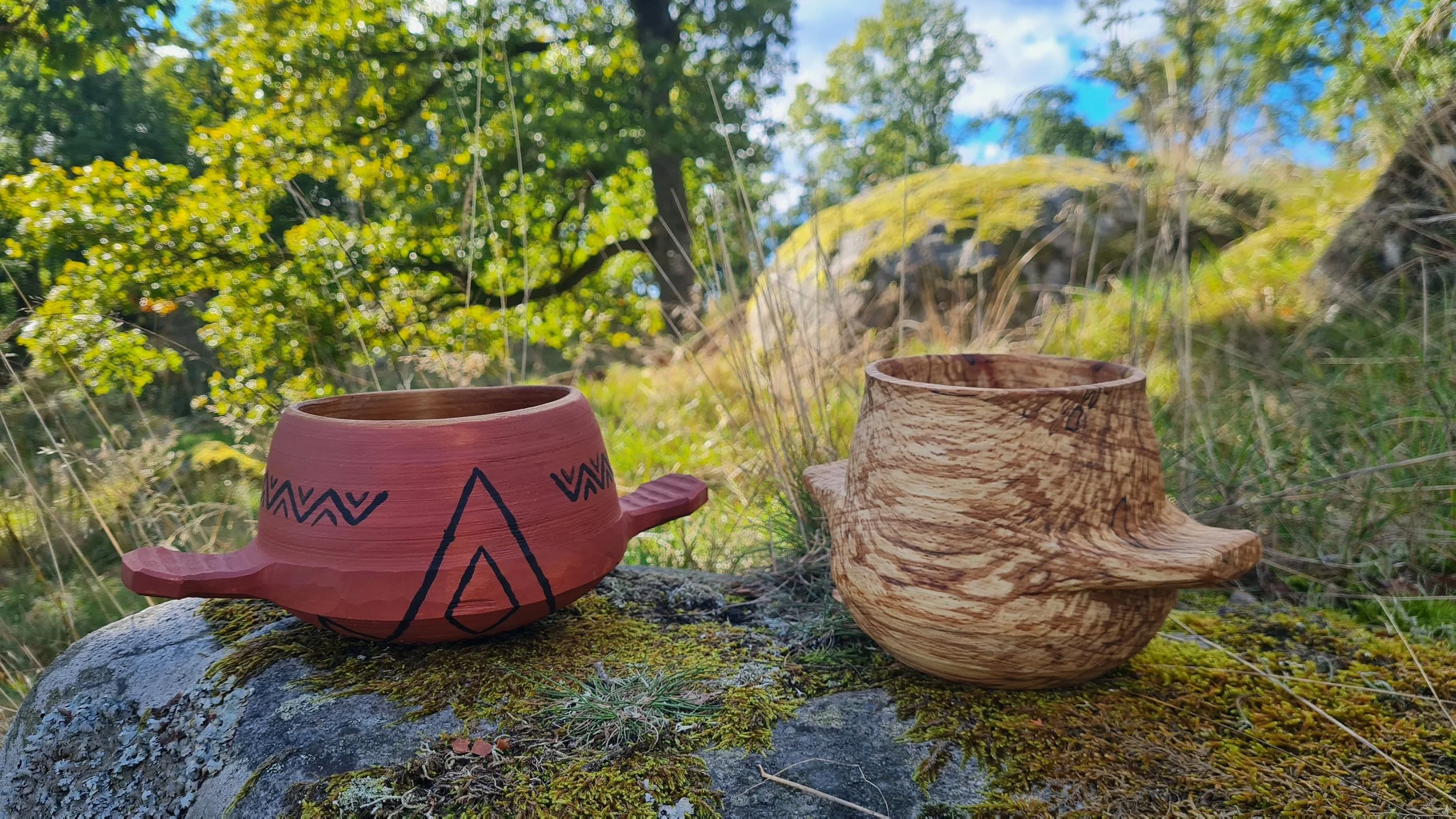 Två exempel av dryckesbolle "Västgötabolle". Se min dokumentärfilm jag gjort om detta svenska kulturarv!