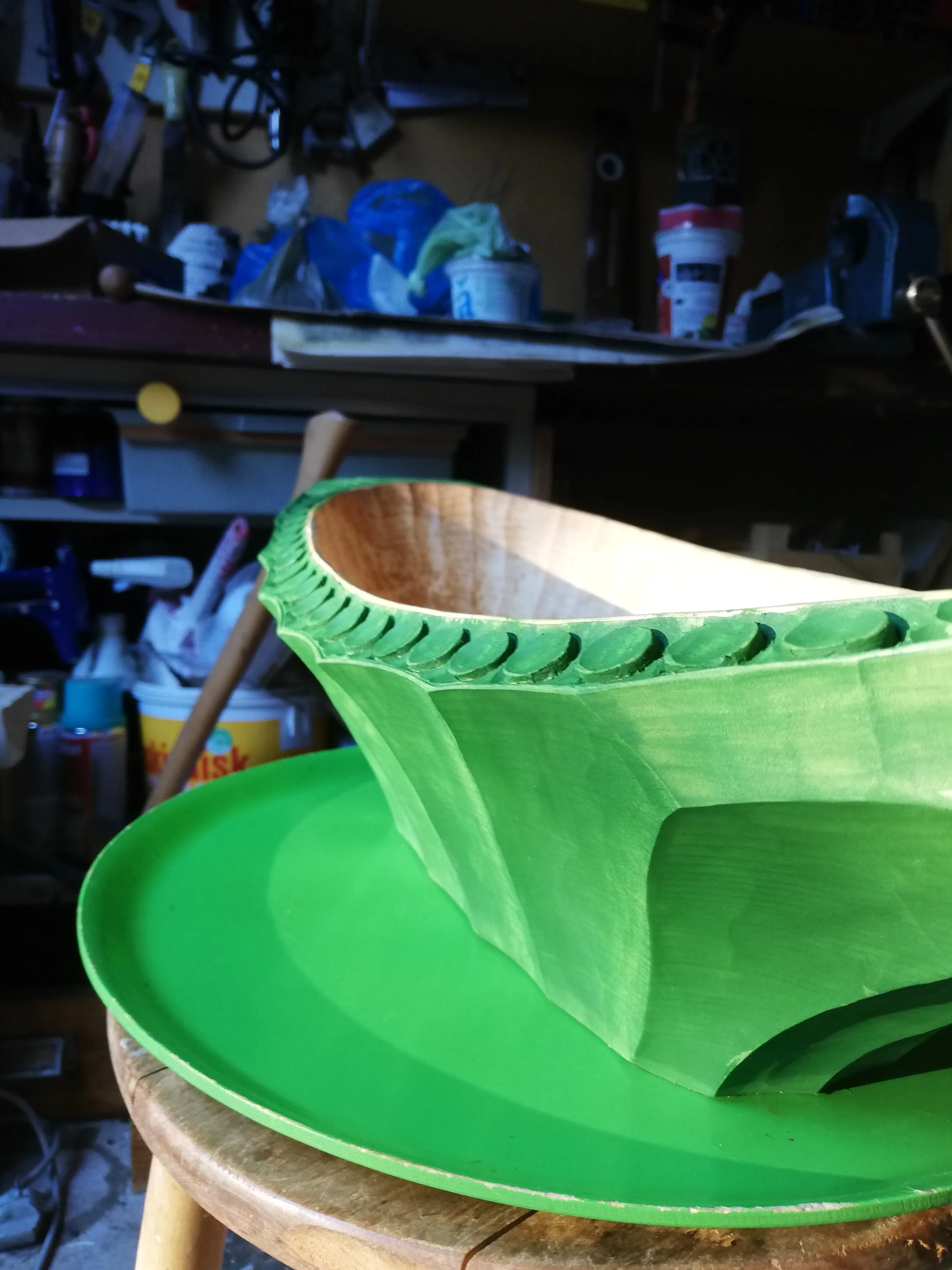 Det gröna tråg, inspirerad av Bengt Lidström och som bröllopspresent till min kära syster.