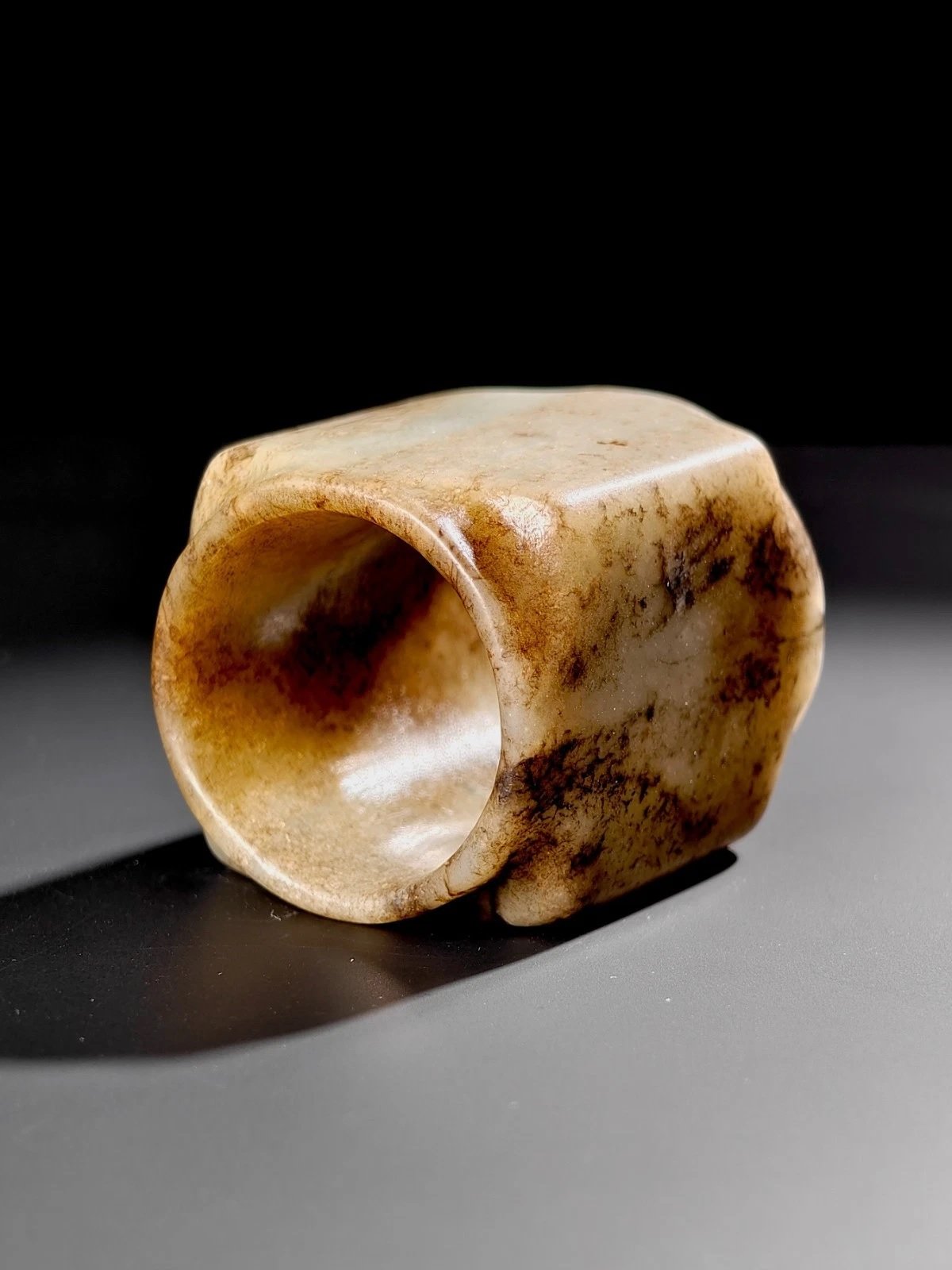 A Chinese russet jade cong