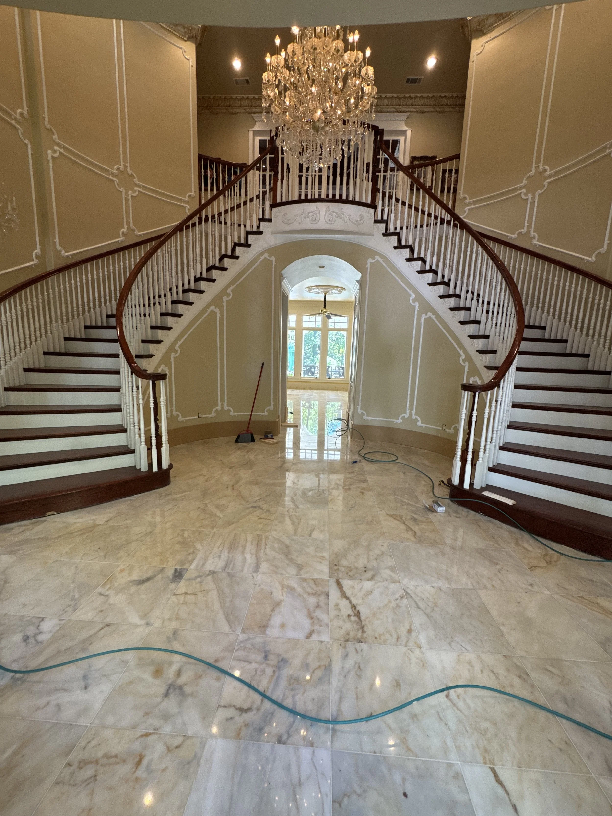 Oranssi technician working on a roof project