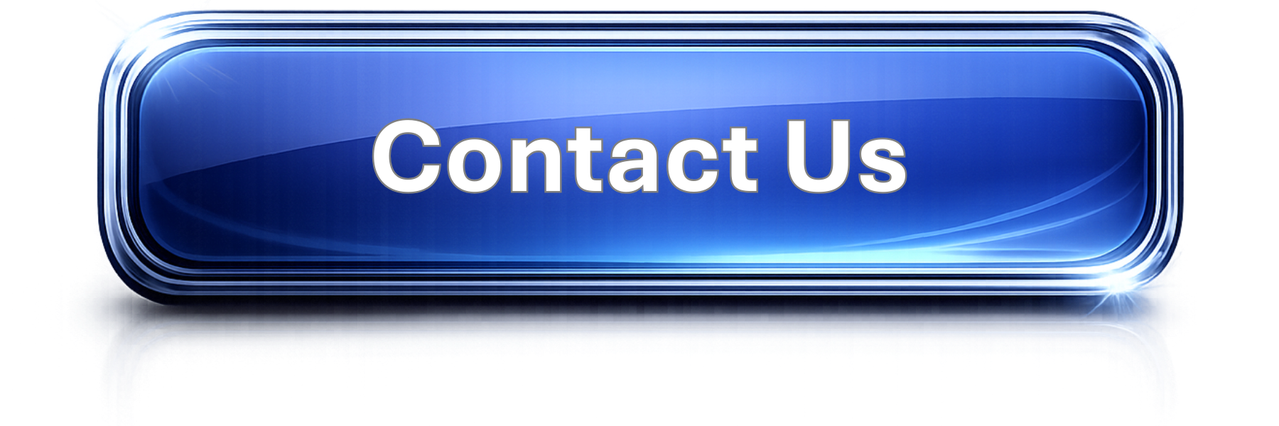 Blue glossy button with the words "Contact Us" in white, three-dimensional text.