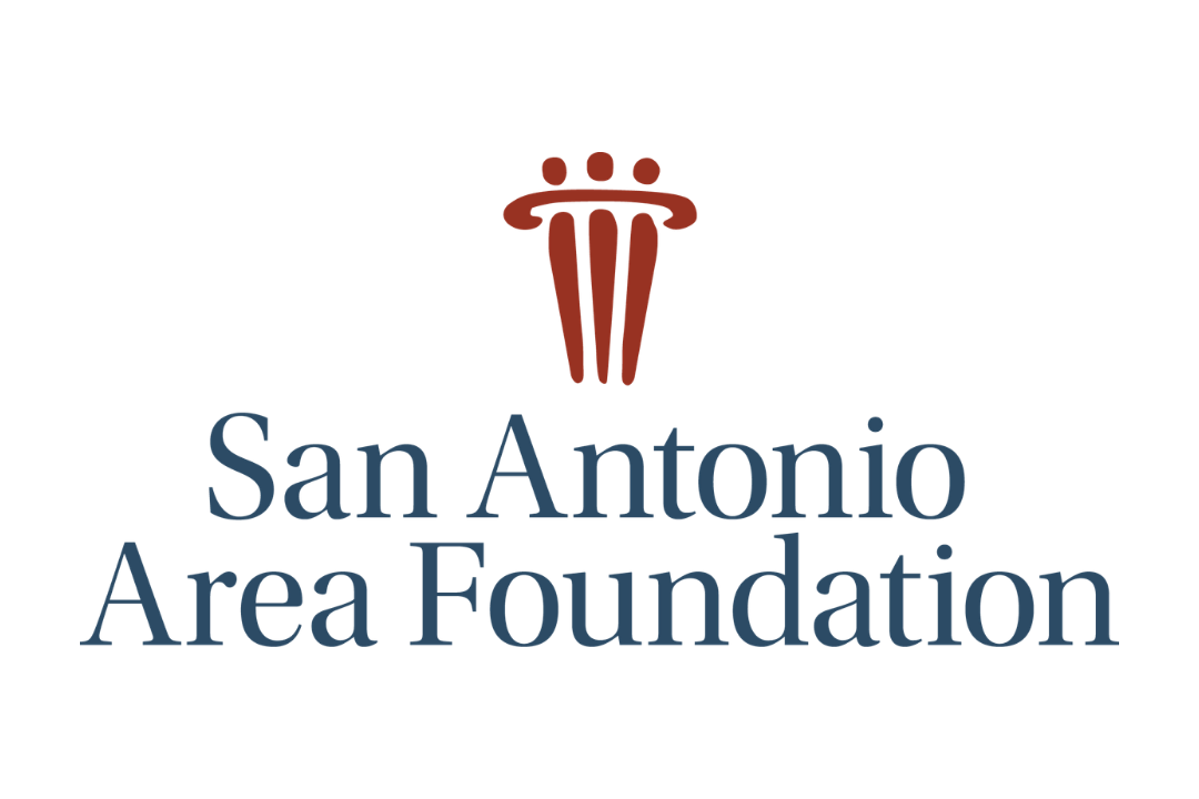 Logo shows a stylized group coming together and the words "San Antonio Area Foundation"