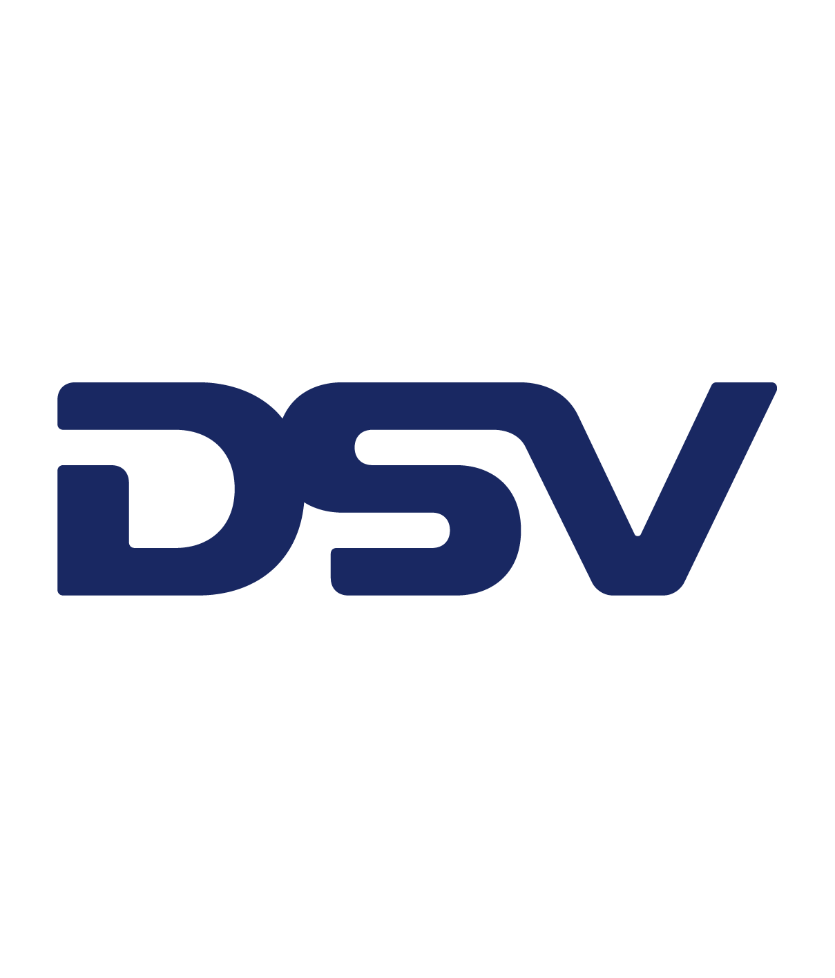 Logo mit den Buchstaben DSV in blauer Farbe auf schwarzem Hintergrund.