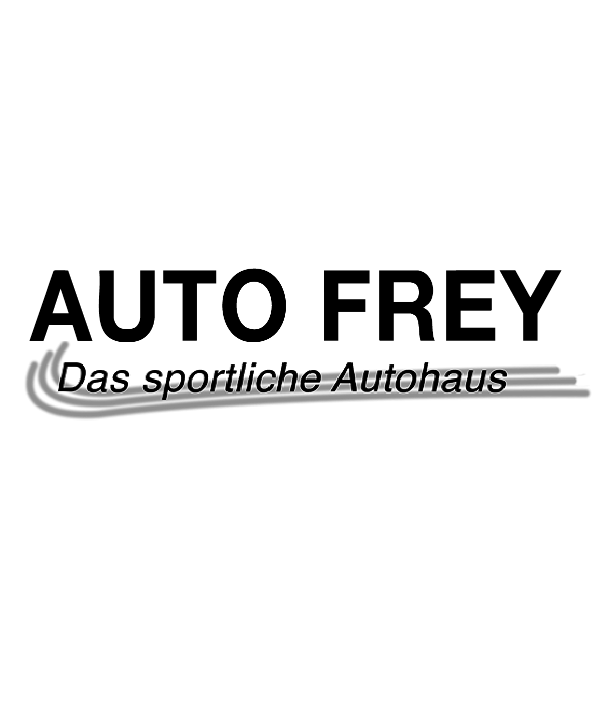 Schwarzes Logo "Auto Frey"