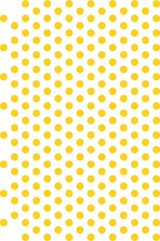 Schwarzer Hintergrund mit gelben Punkten in einem gleichmäßigen, wiederholenden Muster.