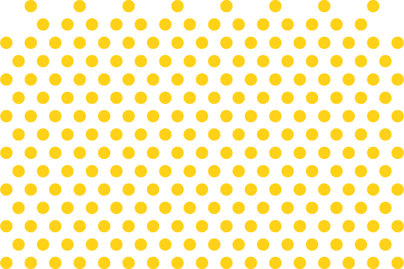 Muster von gelben Punkten auf schwarzem Hintergrund.