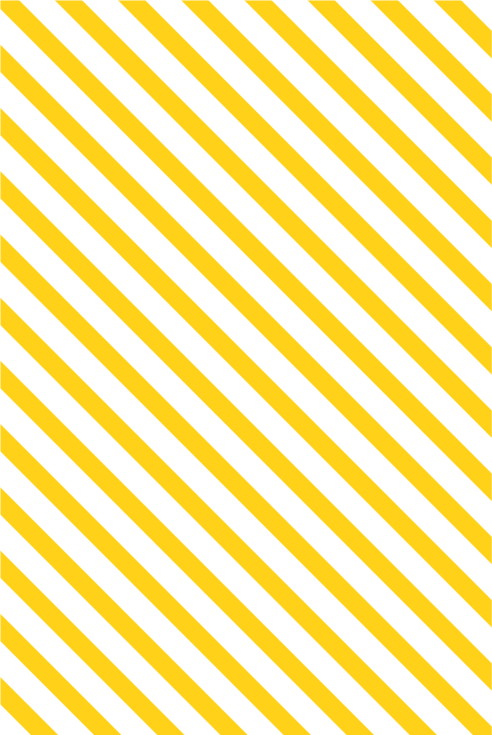 Schwarze und gelbe diagonale Streifen im Muster