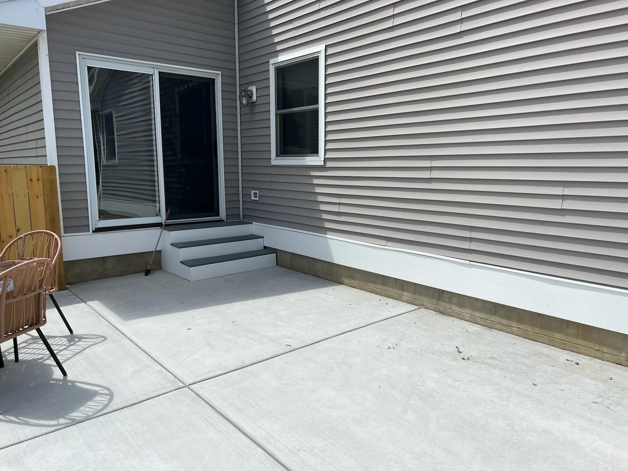 Patio Steps and Siding