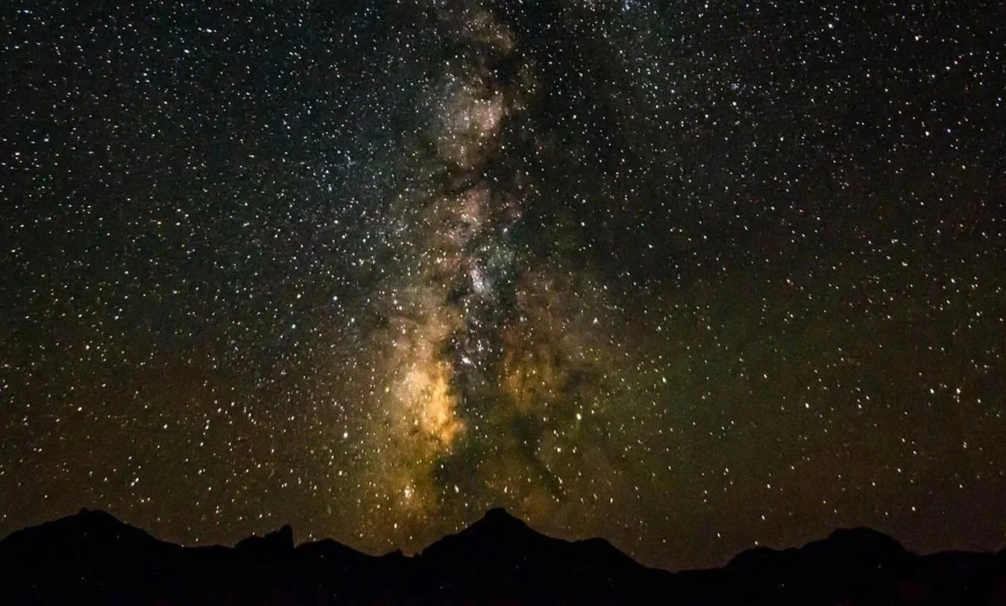 Big Bend Panther Junction starry night sky with the Milky Way clearly visible.