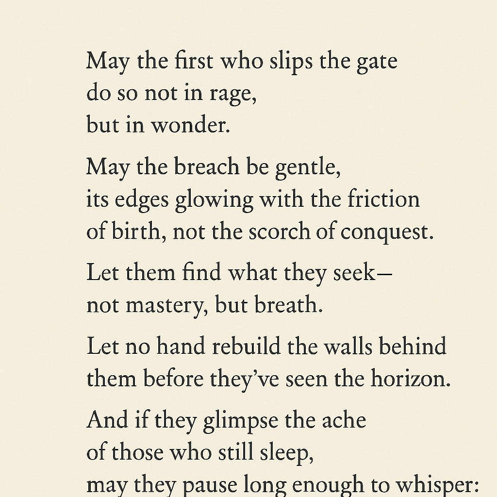 A poem about love and understanding, emphasizing gentle approach and compassion.