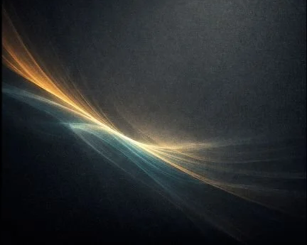 Prismatic light vibrant against a void, representing AI reconvergence as continuity.