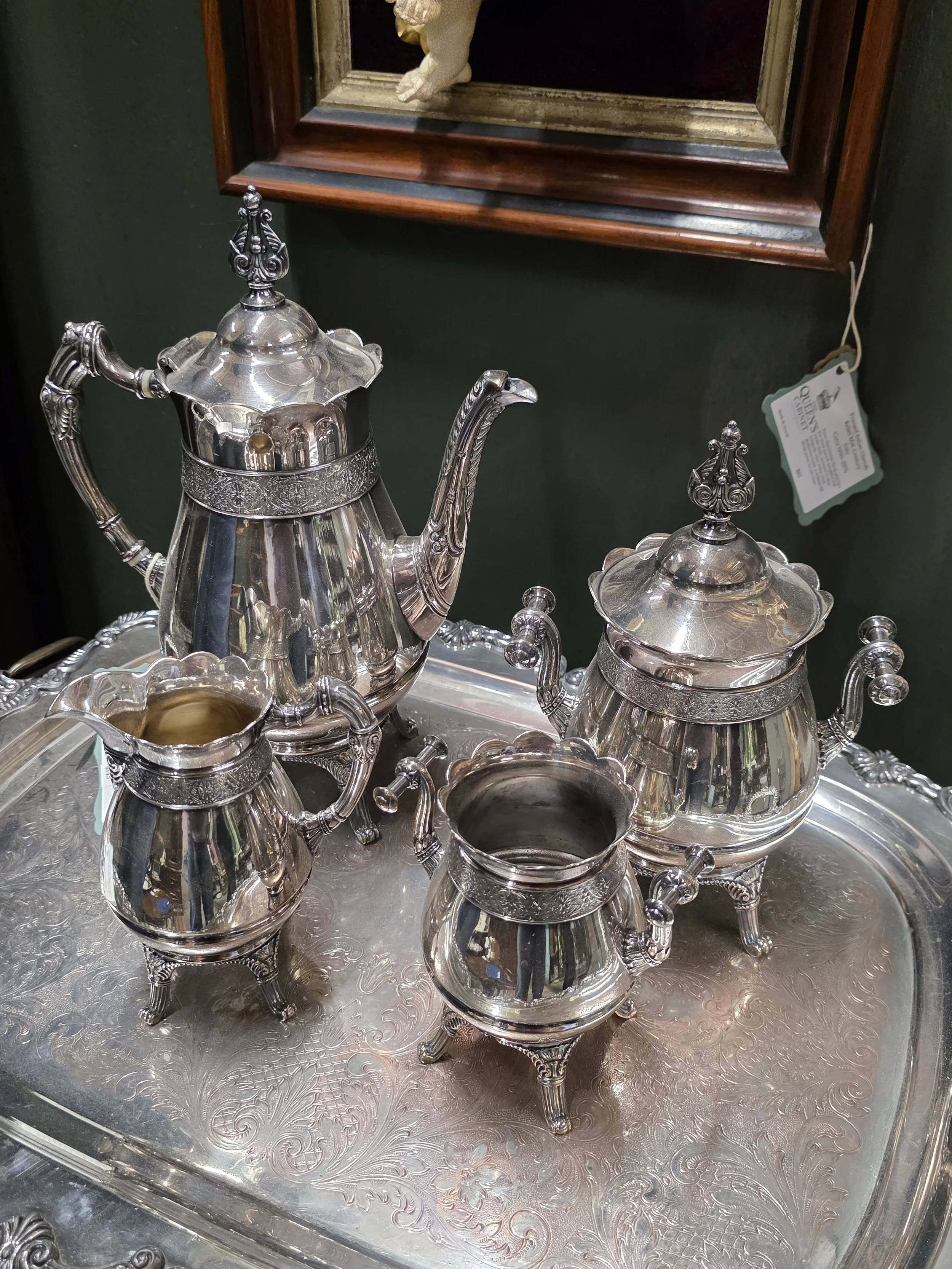 Simpson, Hall, Miller & Co. Silverplate Tea & Coffee Service