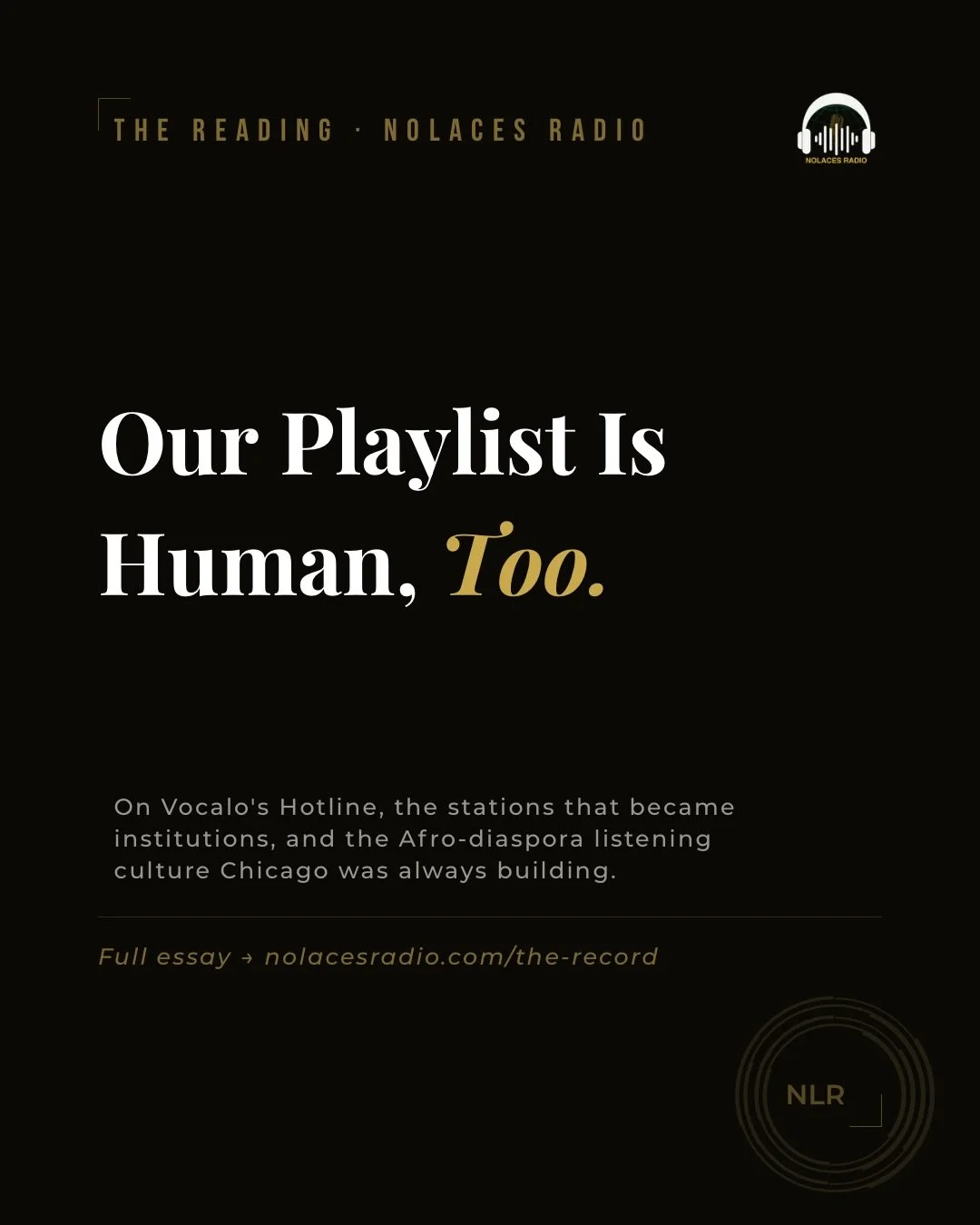 On Vocalo&rsquo;s Hotline, the stations that became institutions, and the Afro-diaspora listening culture Chicago was always building.

The Vocalo Hotline launched May 29. A weekly show, a human playlist, a Friday night call-in for Chicago&rsquo;s mu