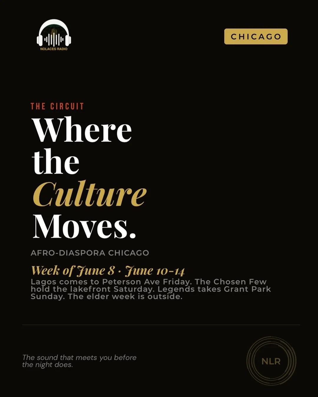 The Circuit is back. Chicago house comes to the pier Saturday &mdash; Wayne Williams, Terry Hunter, Mike Dunn, and the Chosen Few at Navy Pier, free, all ages, 4:30PM.

Friday, FAAJI HOUSE brings Lagos&rsquo;s late-night rave format to Chicago for th