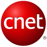 CNET logo with a red background and white text