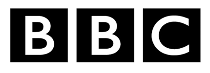 BBC logo with three black squares each containing a white letter B, B, and C