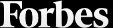 Forbes logo in black and white.