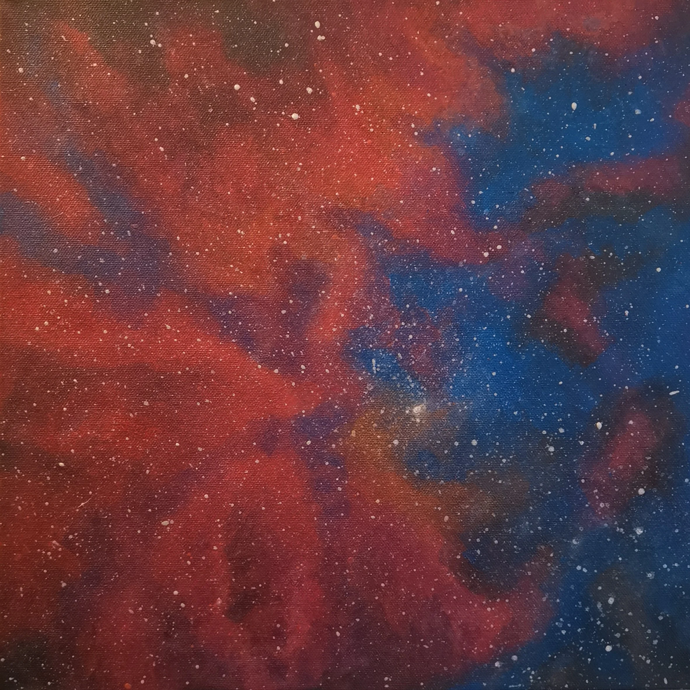 "A State of Becoming" Zwischen Himmel und Tiefe entfaltet sich ein offenes Feld aus Bewegung und Licht. Atmosphärisch, verdichtet, im Fluss.
Metallicacryl auf Leinwand. 
Das Werk ist ein Unikat (40 x 40 x 2 cm); Preis 480 € zzgl. Verpackung und Versa