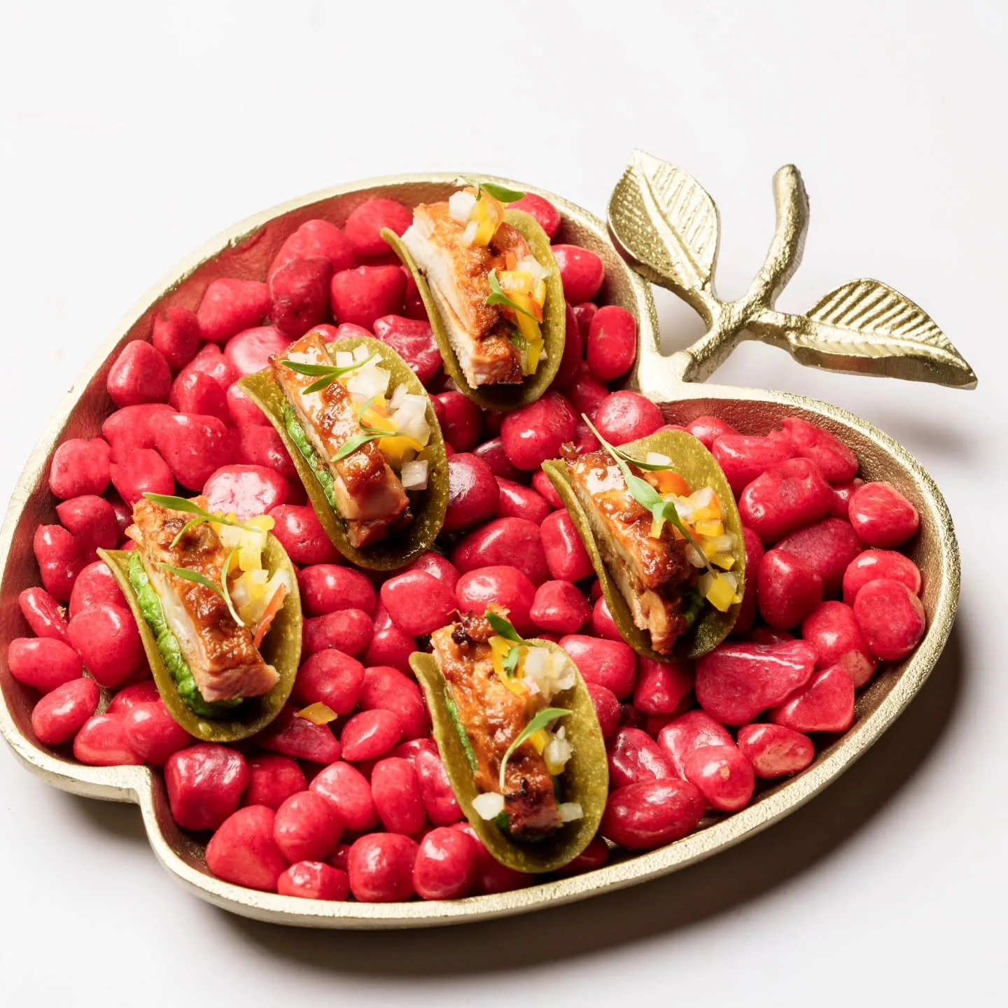 Tandoori Chicken Taco with Palak Parantha .. for your next event ???