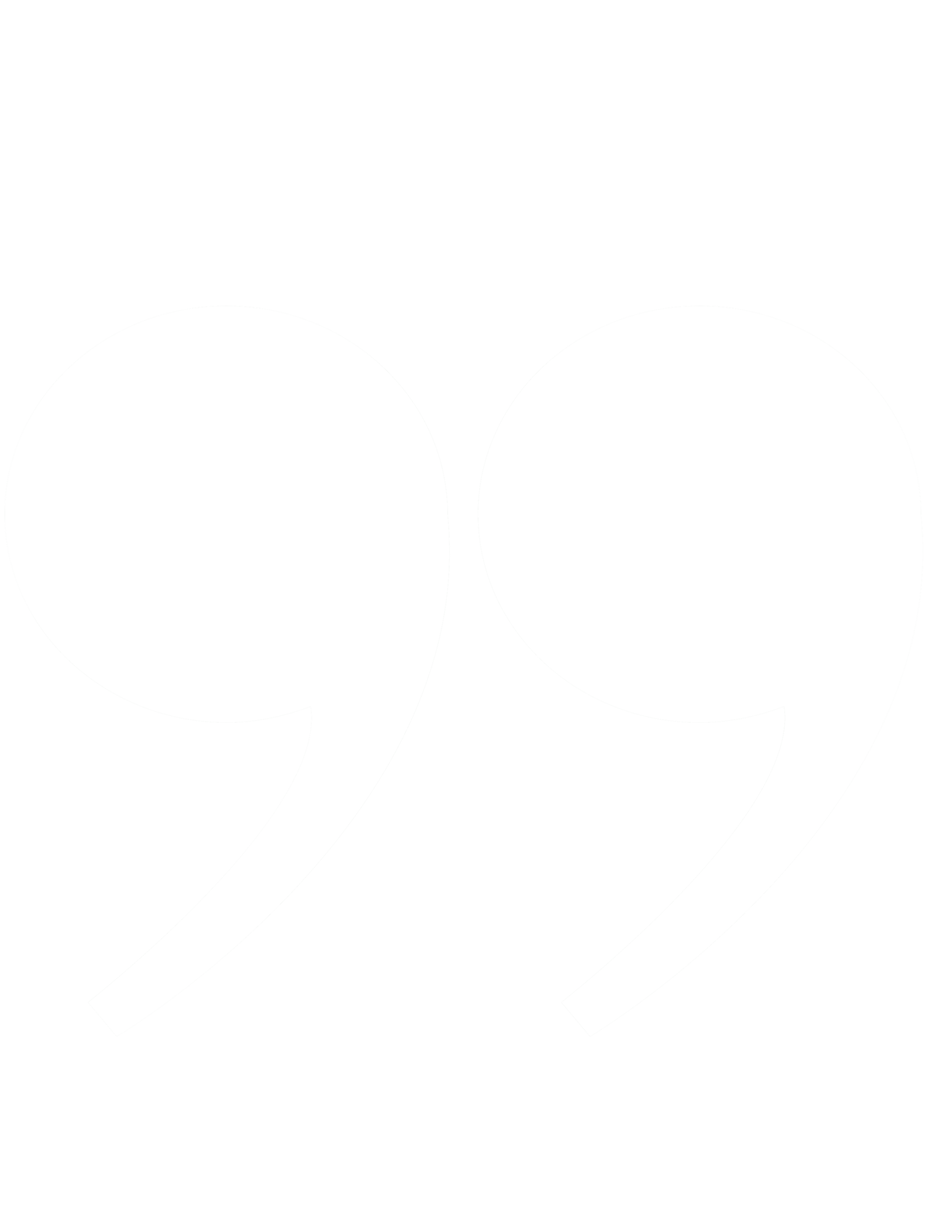 Large white quotation marks on a black background.