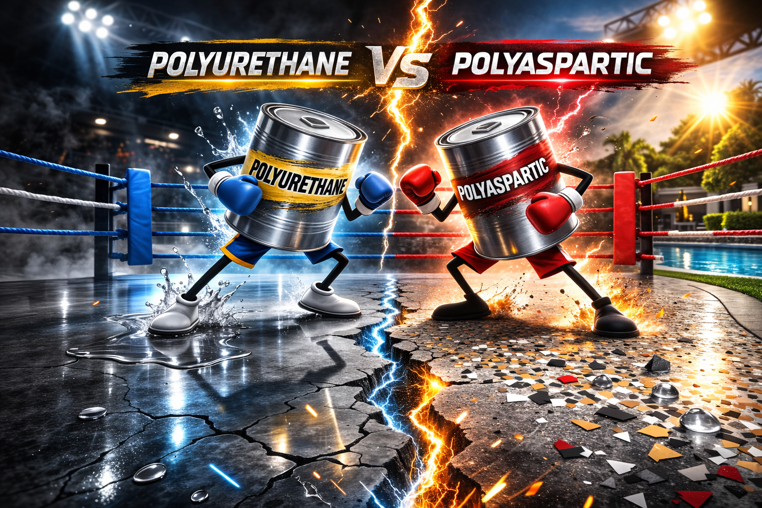 Polyurethane vs. Polyaspartic Top Coat