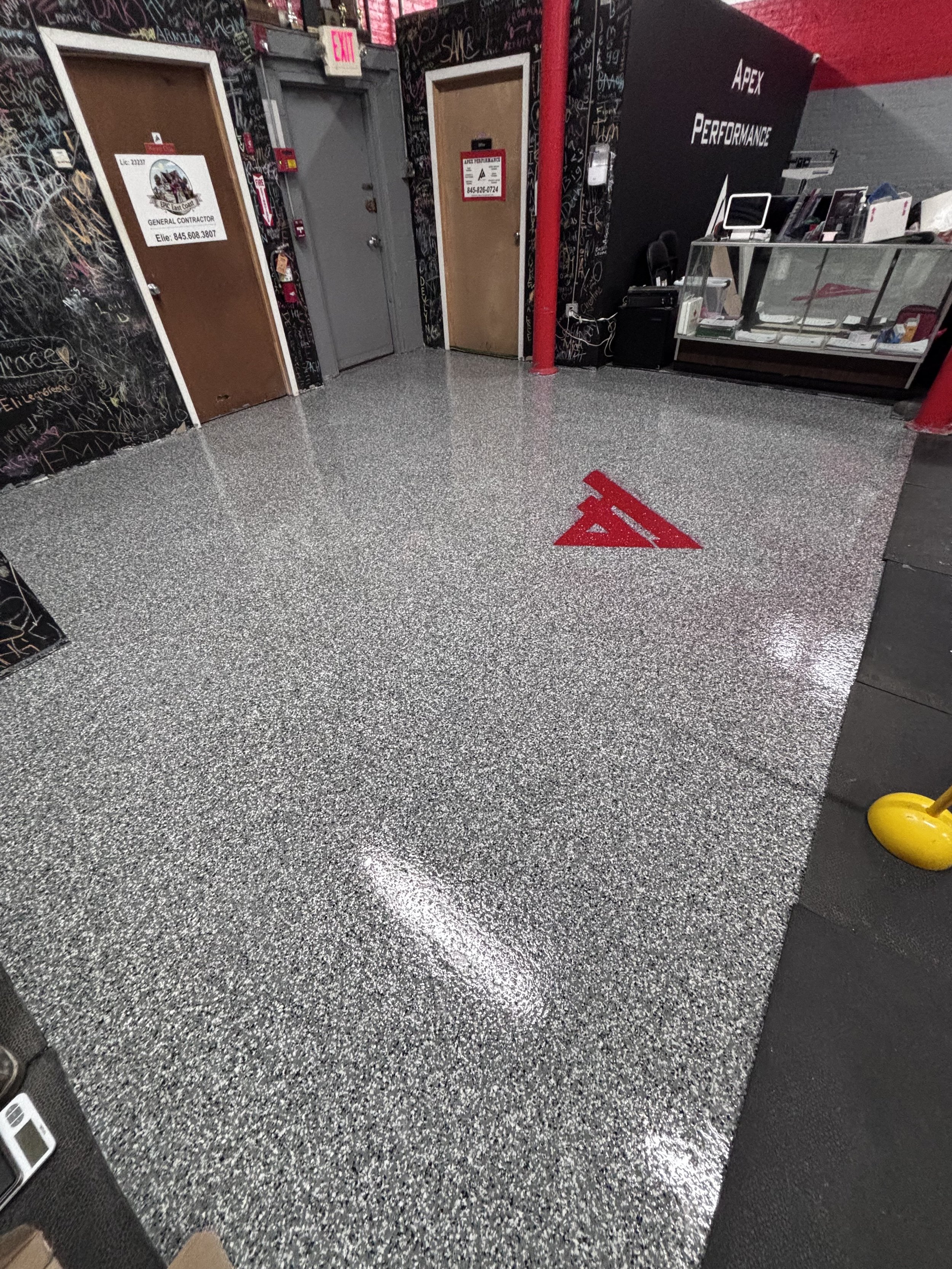 Front entrance to gym- wombat