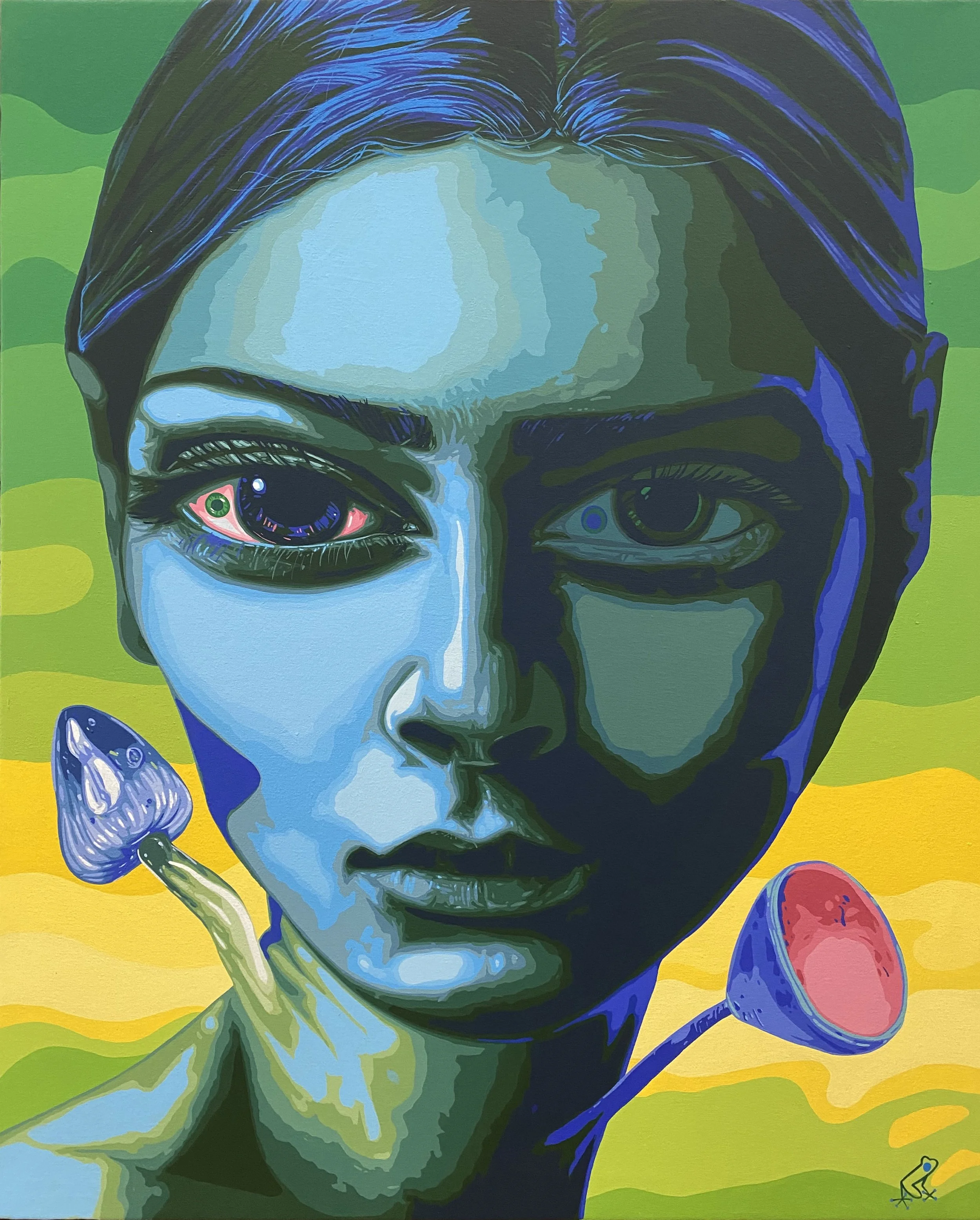 Gaslhinj-Goncha; 2020; Acrílico sobre Lienzo; 81x100 cm