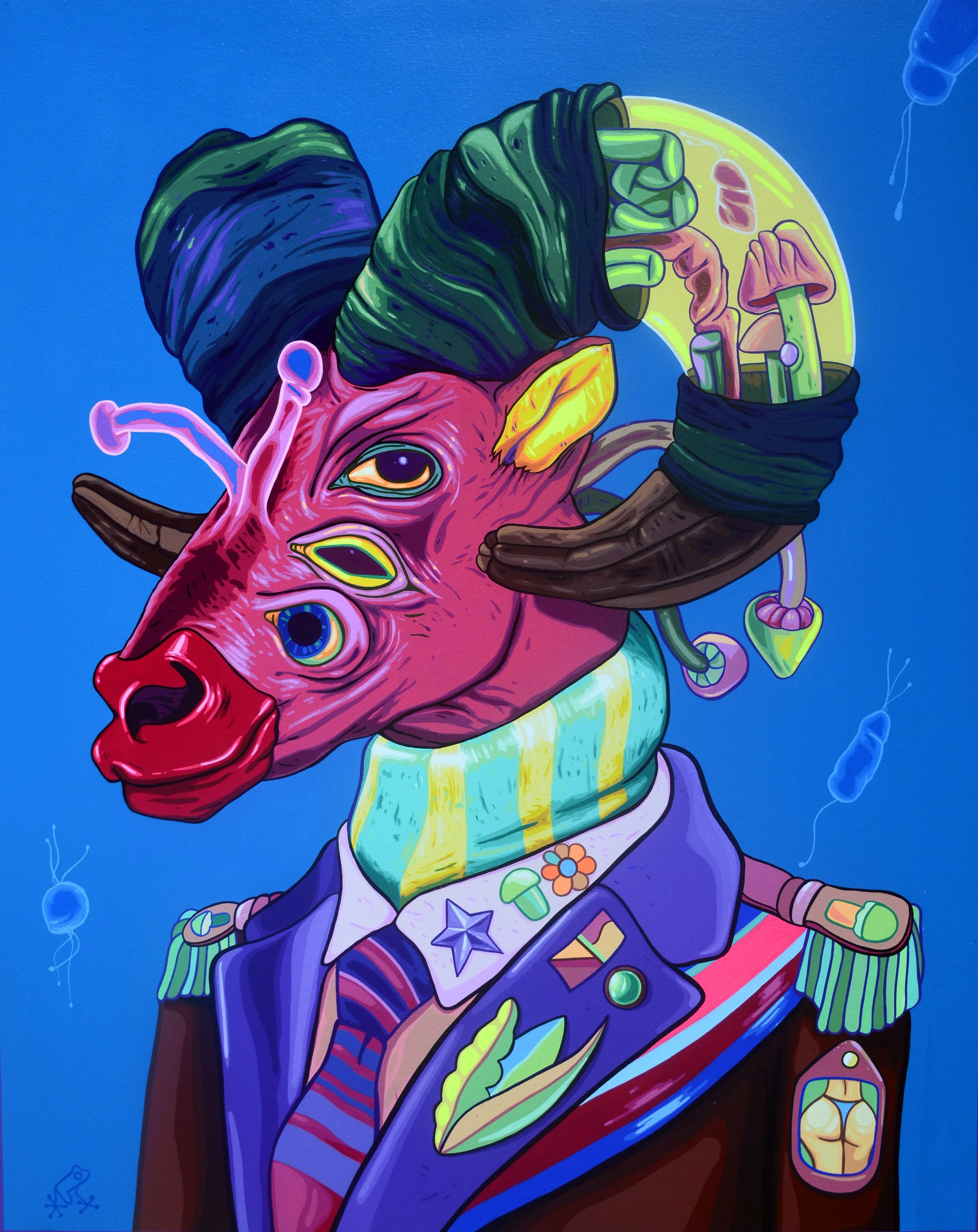 El Gran Cabrón, 2022, Acrílico sobre Lienzo, 100x81cm