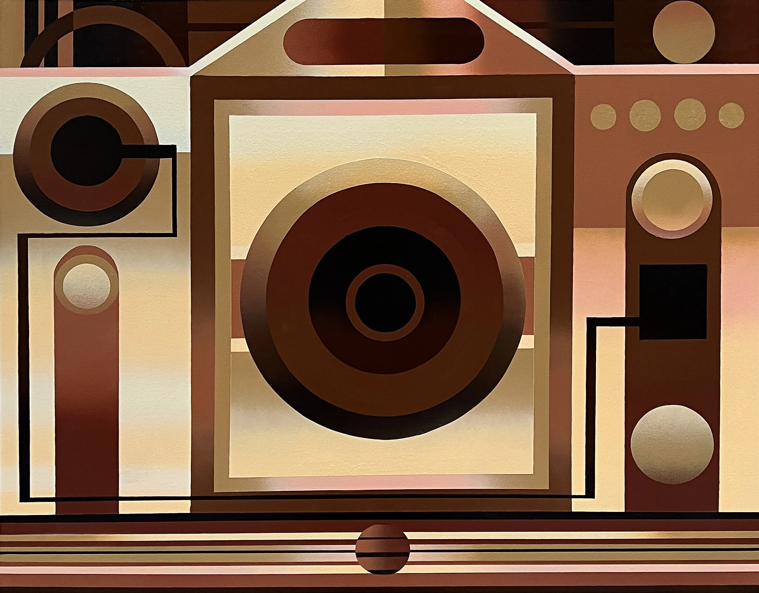 ABST. NO. 7; 2023; Spraysobre Lienzo; 100x80cm.