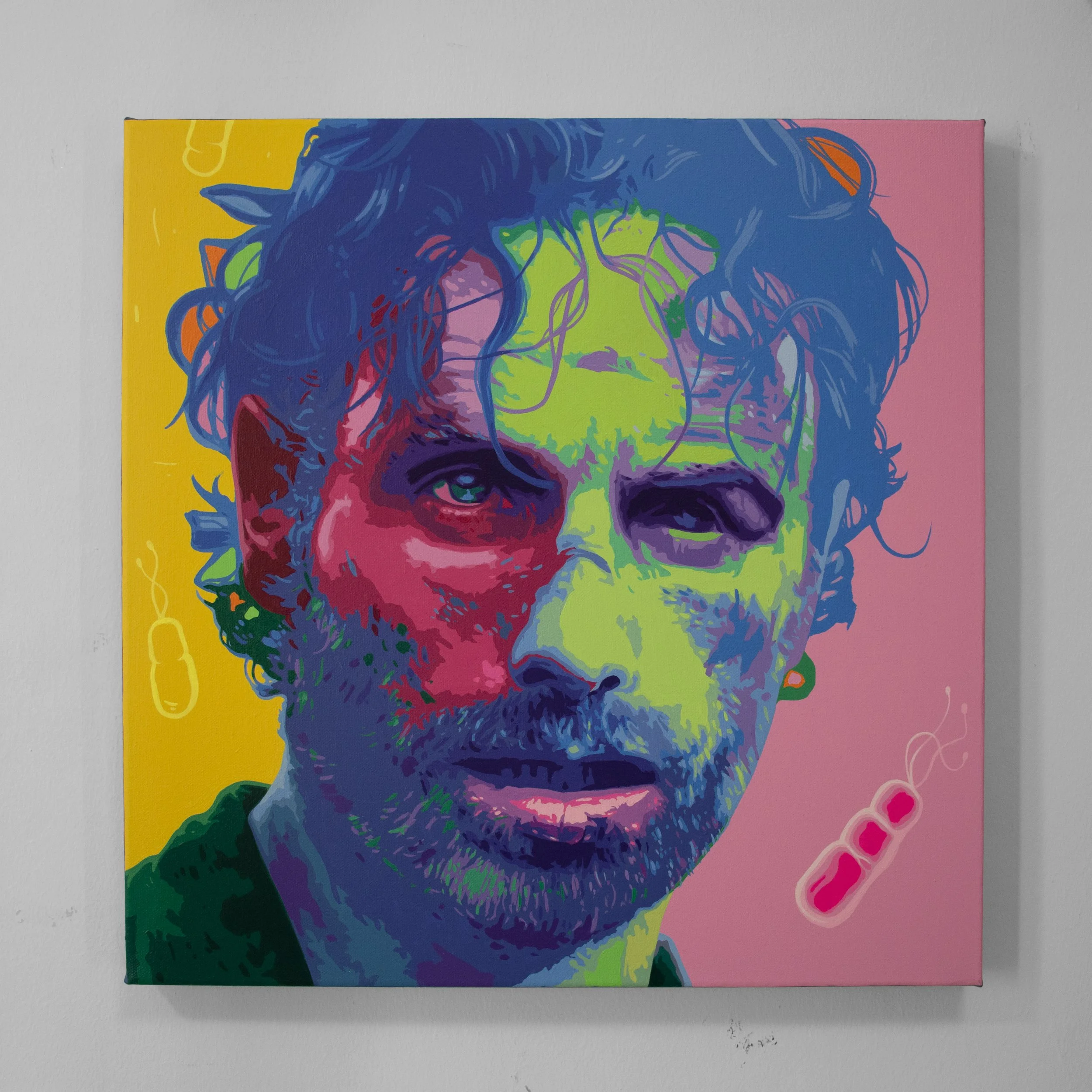 "Rick Grimes"; 2026; Acrílico sobre Lienzo; 50x50cm. 