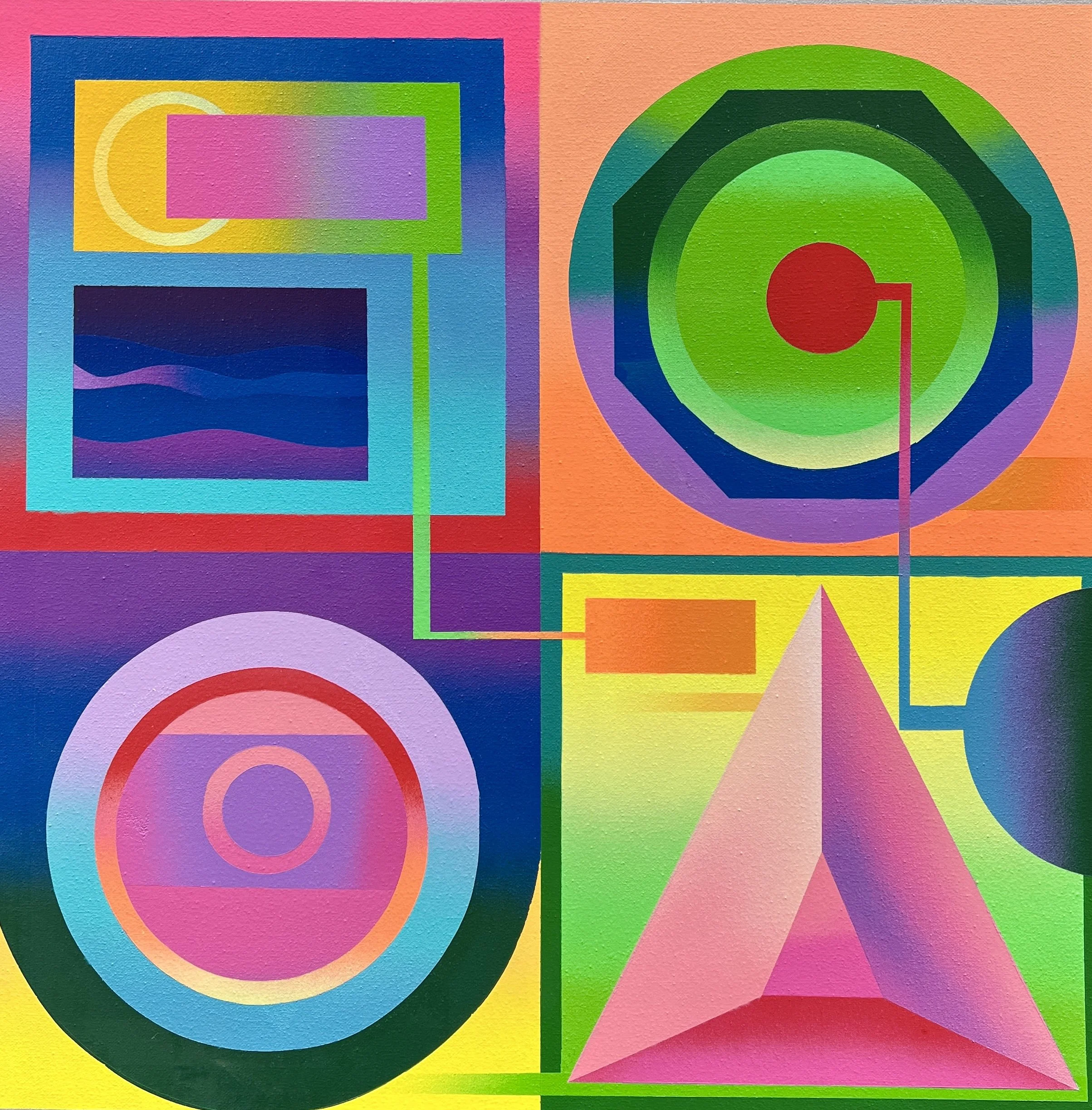 ABST. NO. 12- 5000; 2023; Spray sobre Lienzo; 60x60cm