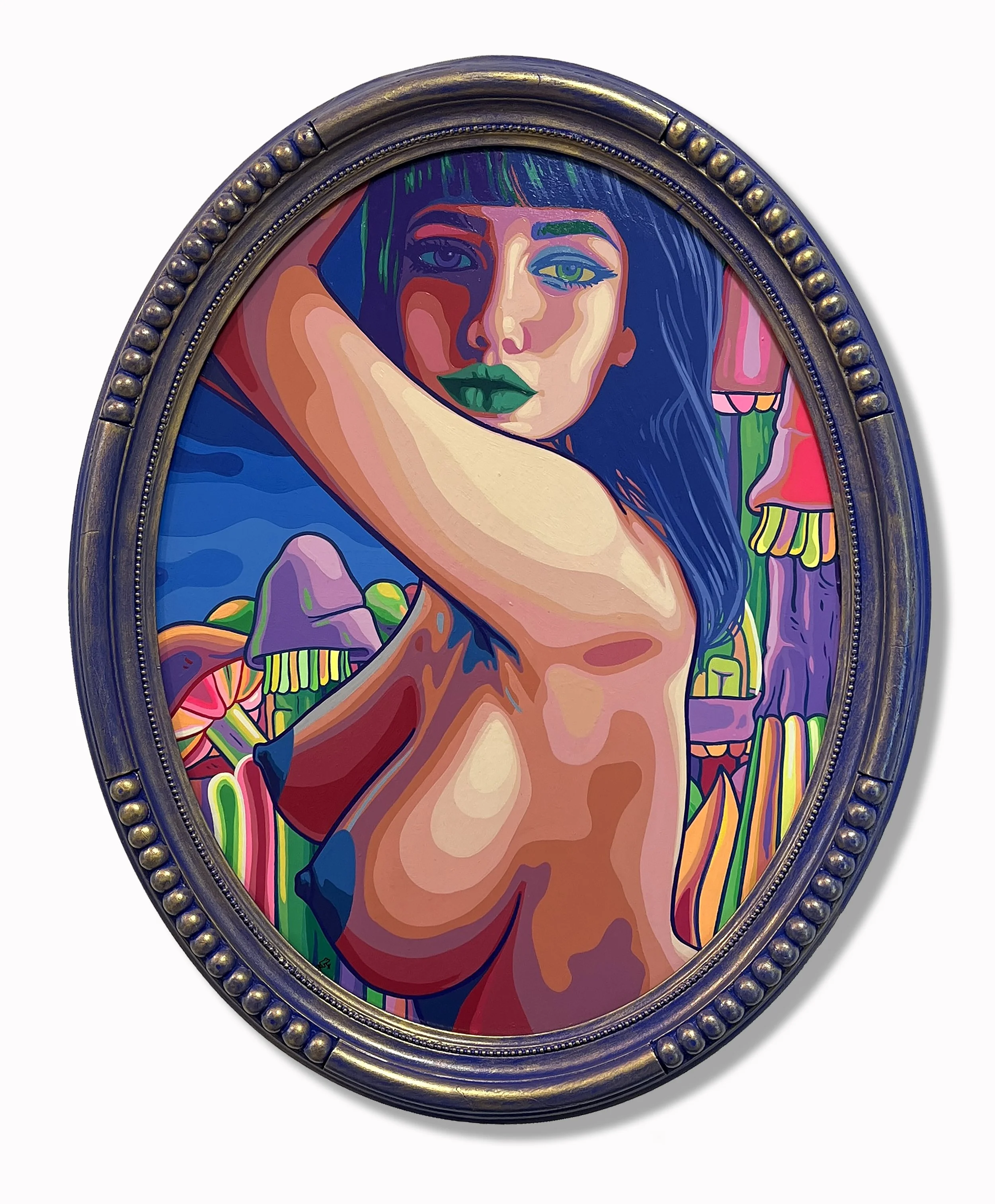 "Es Roja pero está buena"; 2026; Acrílico sobre Cartón; 37x47cm.