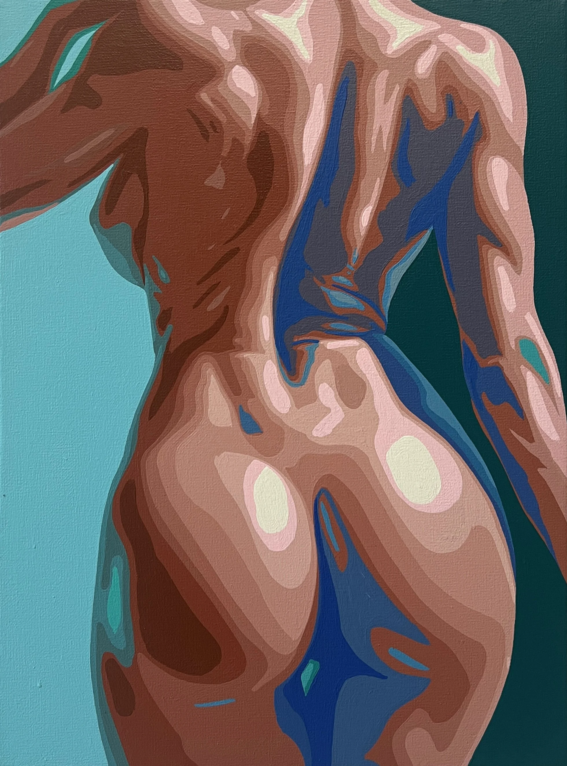 Verde Piscina; 2026; Acrílico sobre Lienzo; 30x40cm.JPG