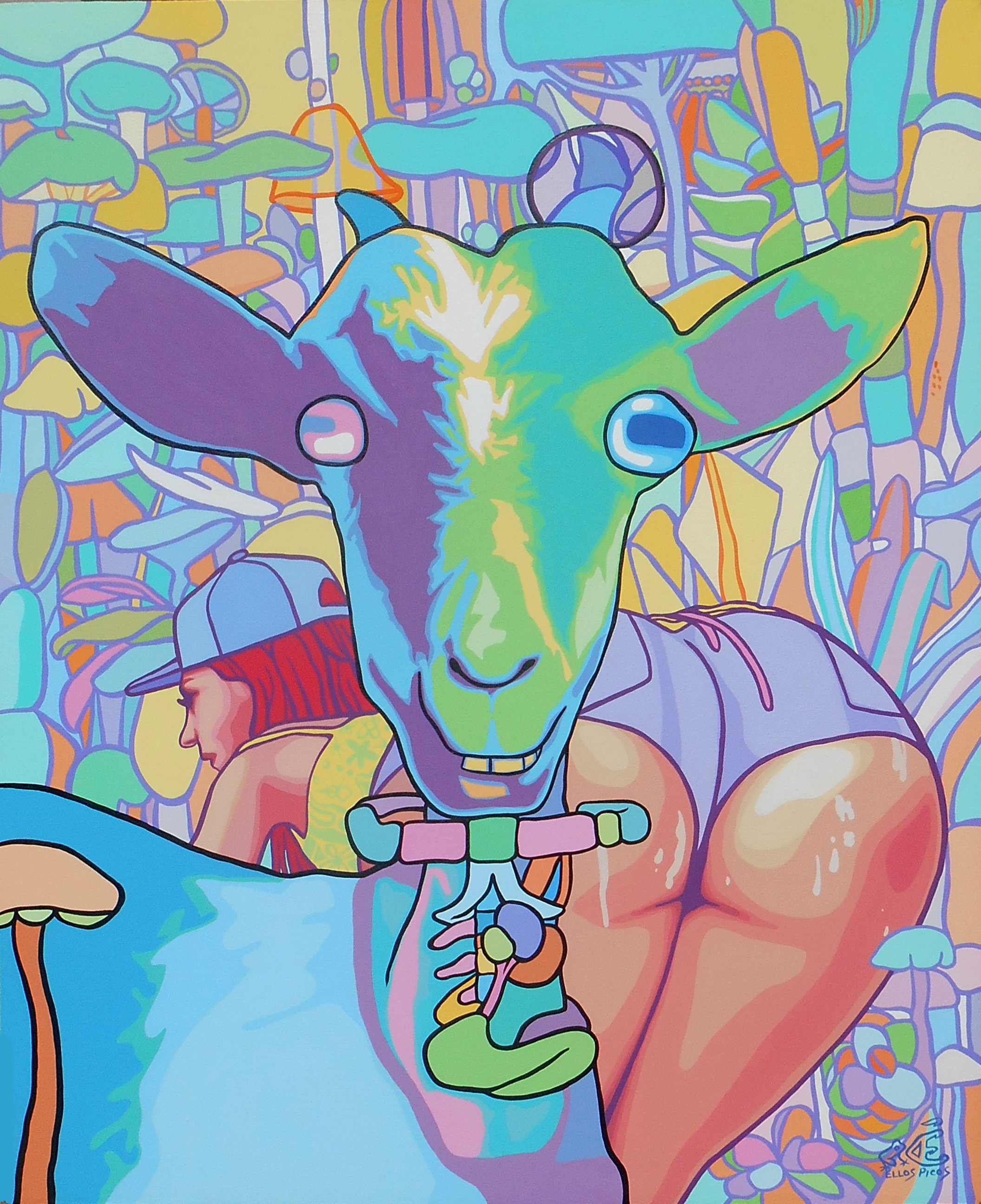 El supervisor de la recogida; 2017; Acrílico sobre Lienzo; 50x55cm