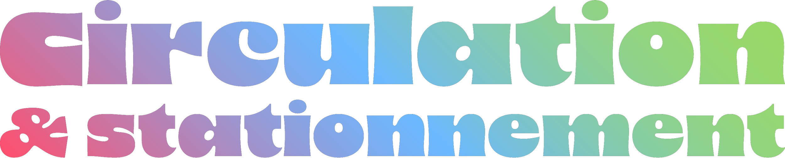 Texte coloré disant 'Fichetech & Esthéticienne' sur un fond coloré dégradé.