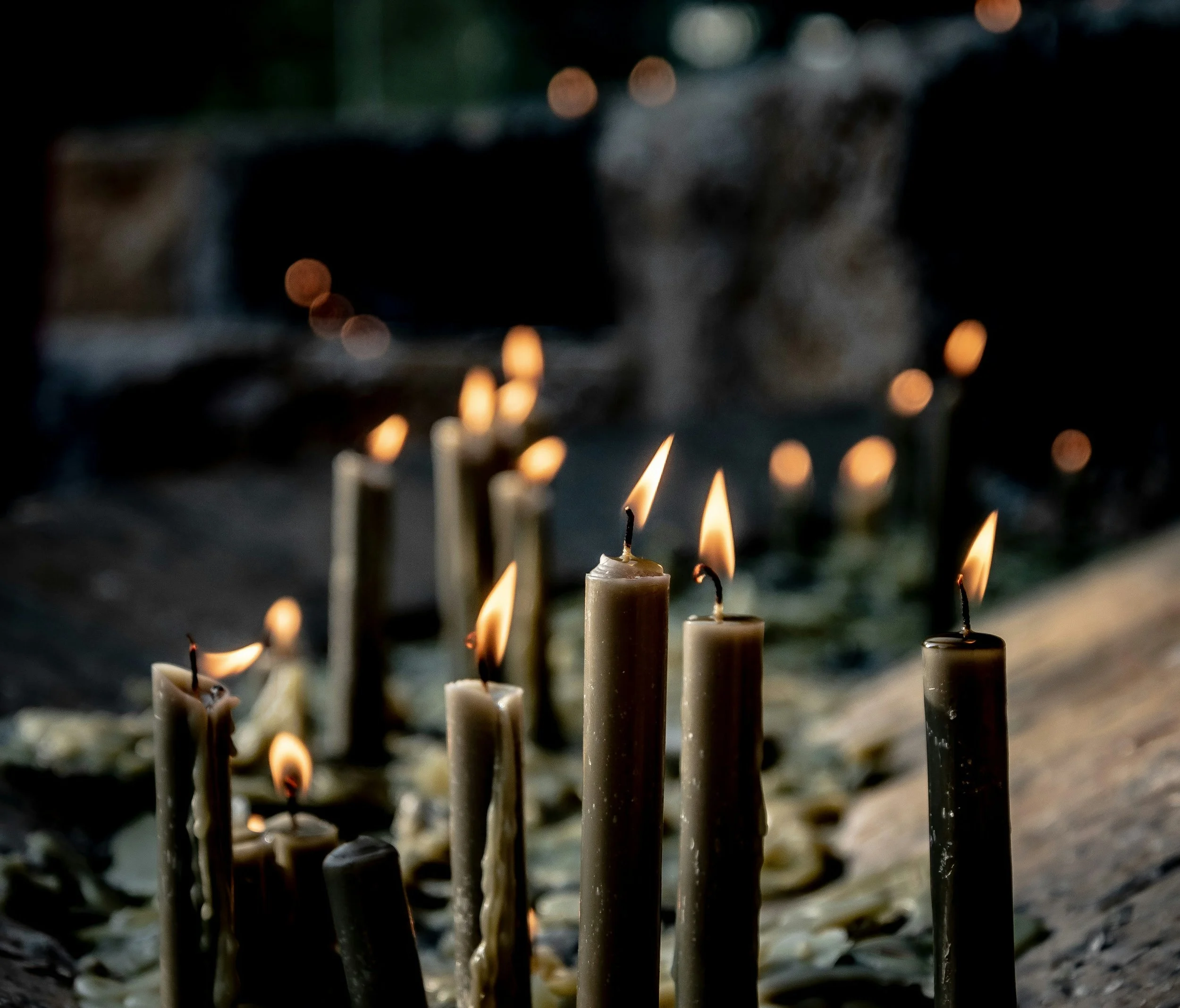 Candles representing our collective light.